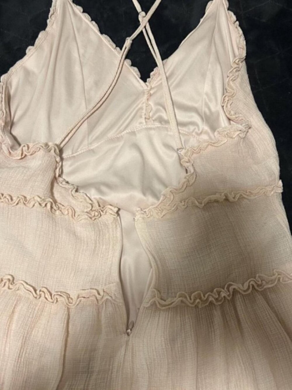 Pink Ruffle Mini Dress - Picture 1 of 1